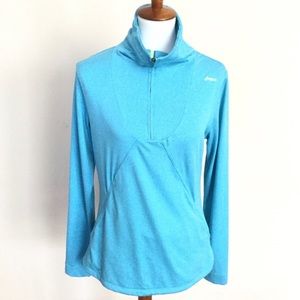 ASICS Women’s Thermopolis 1/2 Zip Long Sleeve Blue Large